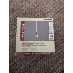 Portfolio Conversion Kit; Recessed Light to Pendant; #0404279- Silver Finish Ki